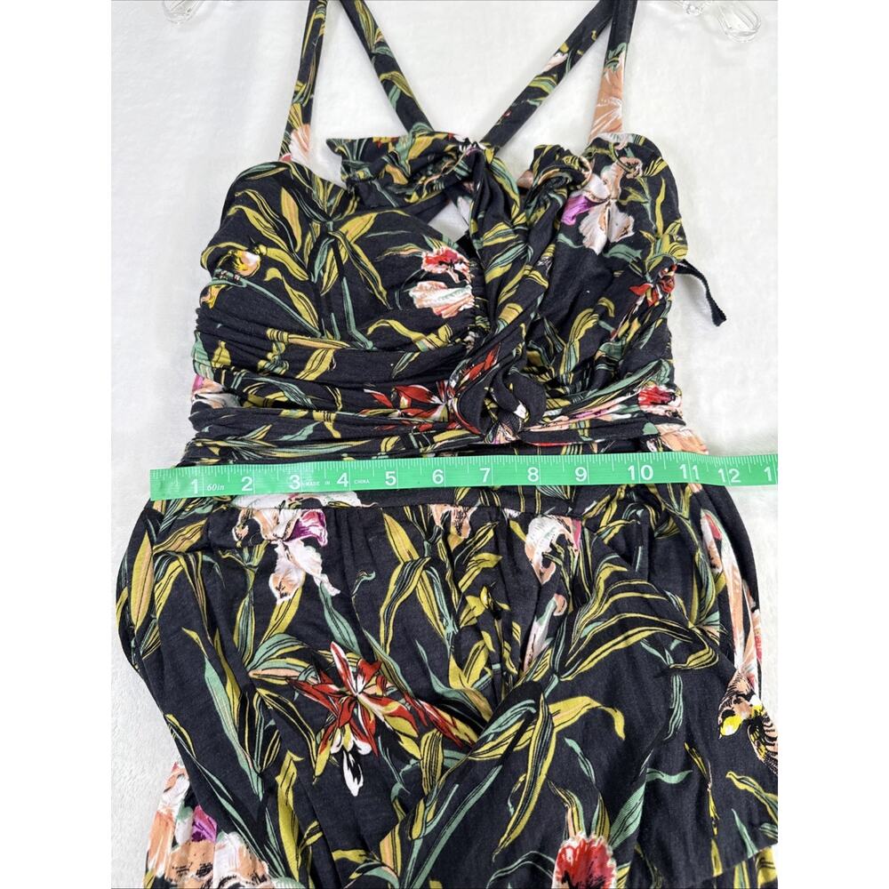 Maeve Anthropologie Gabriela Ruffled Wrap Maxi Dress Floral Print Dress Small - Picture 8 of 16